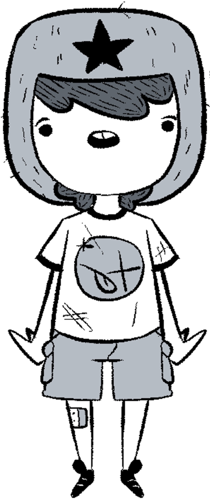 Concept art of a dumb boy